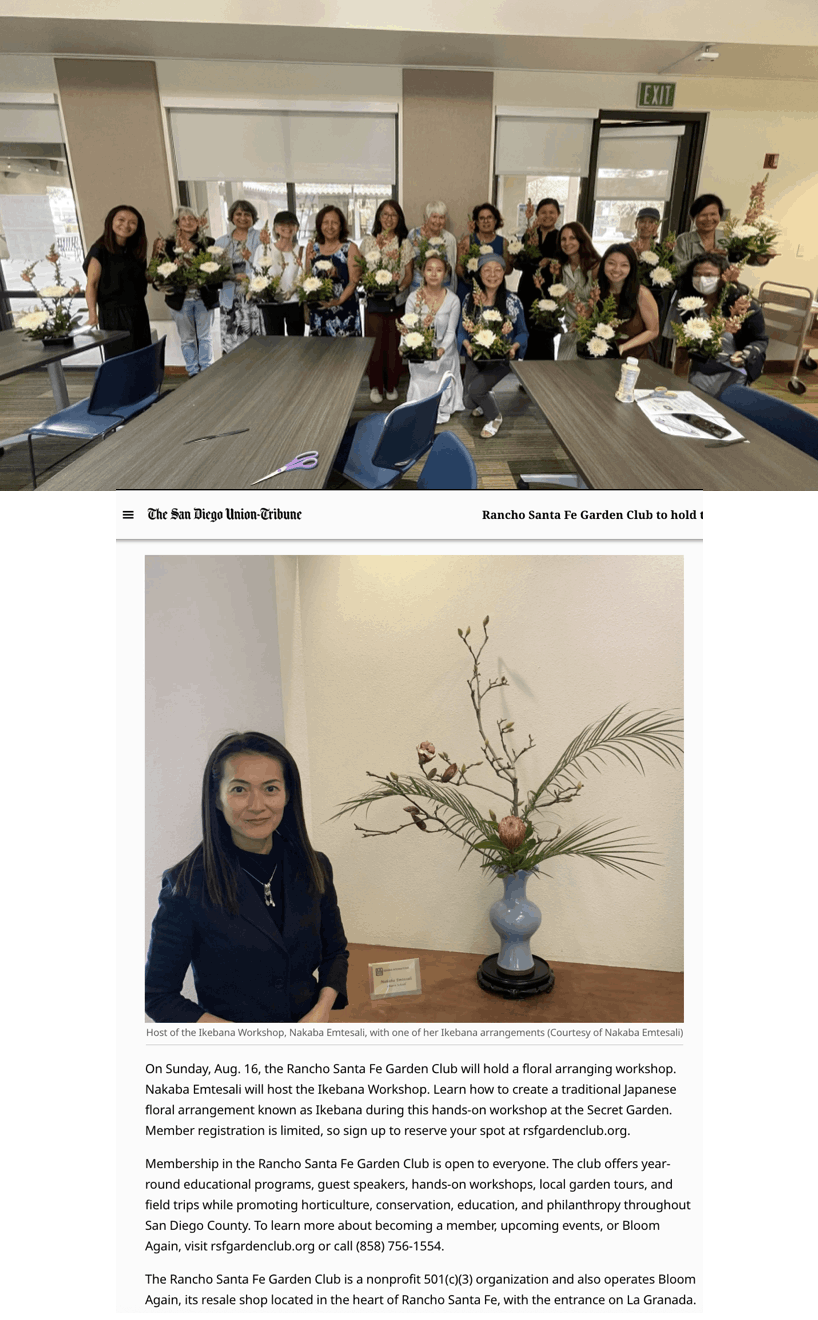 Ikebana Workshop by Nakaba Emtesali
